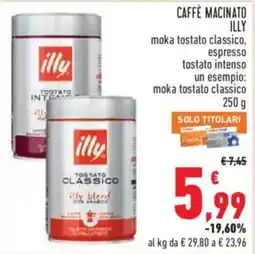 Conad Superstore Caffè macinato Illy offerta