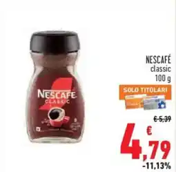 Conad Superstore Nescafé classic offerta