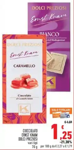 Conad Superstore Cioccolato Ernst Knam Dolci Preziosi offerta