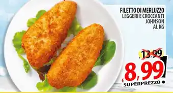 Filetto di merluzzo leggeri e croccanti Johnson