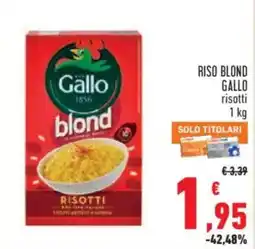 Conad Superstore Riso blond Gallo risotti offerta