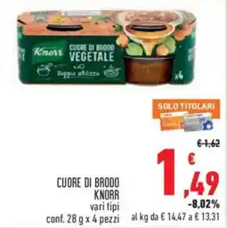 Conad Superstore Cuore di brodo Knorr offerta