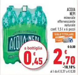 Conad Superstore Acqua di Nepi offerta