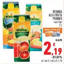 Conad Superstore Bevanda alla frutta Pfanner offerta