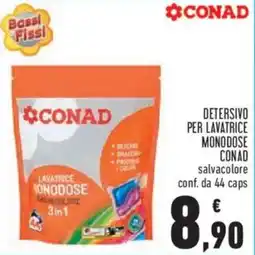 Conad Superstore Detersivo per lavatrice monodose salvacolore Conad offerta