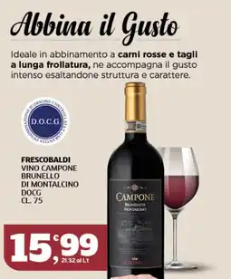 Sigma Superstore Frescobaldi Vino Campone Brunello di Montalcino DOCG offerta