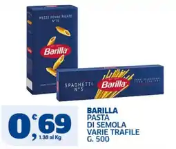 Sigma Superstore Barilla pasta di semola varie trafile offerta