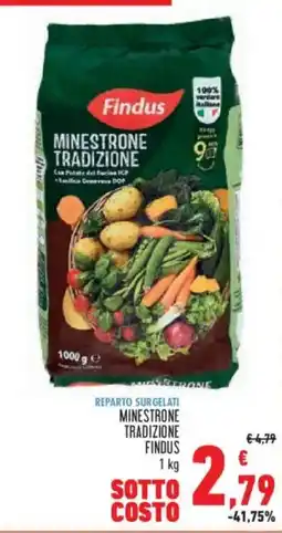 Conad Superstore Minestrone tradizione Findus offerta