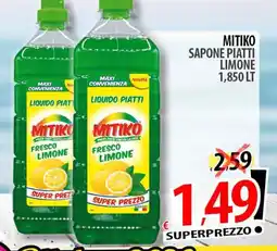 Il Genio Supermercato Mitiko liquido piatti fresco limone offerta