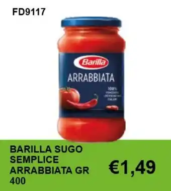 Barilla sugo semplice arrabbiata