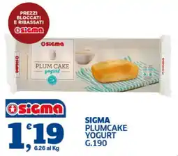 Sigma Superstore Sigma Plumcake Yogurt offerta