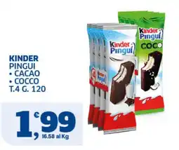 Sigma Superstore Kinder Pinguì Cacao Cocco offerta