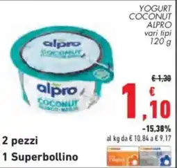 Conad Superstore Yogurt coconut Alpro offerta