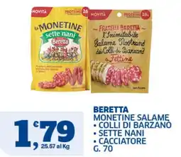 Sigma Superstore Beretta Monetine Salame Colli di Barzano Sette Nani Cacciatore offerta