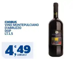 Sigma Superstore Chorus vino montepulciano d'abruzzo dop offerta