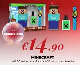 Acqua & Sapone Minecraft edt 50 ml vapo + doccia 400 ml offerta