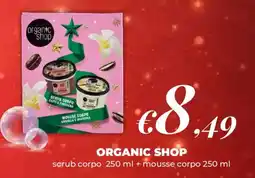 Acqua & Sapone Organic Shop scrub corpo + mousse corpo offerta