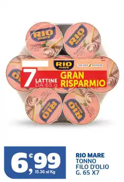 Sigma Superstore Rio mare tonno filo d'olio offerta