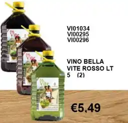 Italy Cash and Carry Vino Bella Vite Rosso offerta