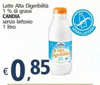 Alter Discount Candia Latte Alta Digeribilità 1 % di grassi senza lattosio 1 litro offerta