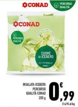 Conad City Insalata iceberg cuore di iceberg offerta