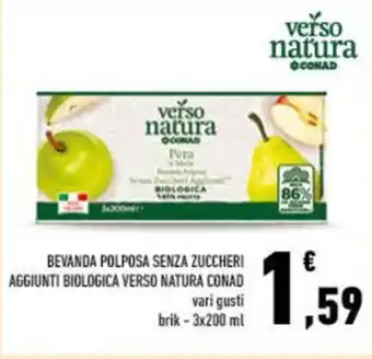 Beveranda polposa senza zuccheri aggiunti biologica verso natura conad