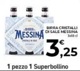 Conad City Birra Messina cristalli di sale offerta