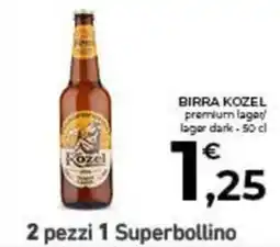 Conad City Birra Kozel premium lager offerta