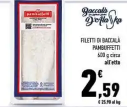 Conad City Filetti di baccalà Pambuffetti offerta