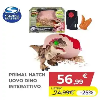 Primal Hatch uovo dino interattivo