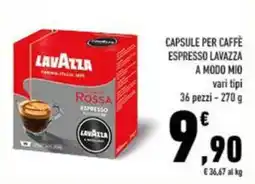 Conad City Capsule per caffè espresso Lavazza a modo mio offerta