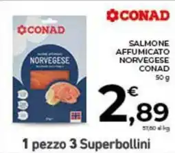 Conad City Salmone affumicato norvegese Conad offerta
