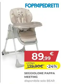 Prenatal Seggiolone pappa meeting offerta
