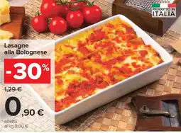 Carrefour Iper Lasagne alla Bolognese offerta