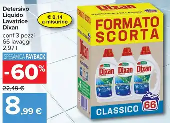 Detersivo liquido lavatrice Dixan