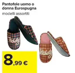 Carrefour Iper Pantofole Teddy offerta