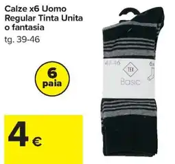 Carrefour Iper Calze Uomo Basic offerta