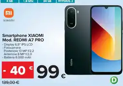 Carrefour Iper Smartphone XIAOMI Mod. REDMI A7 PRO offerta