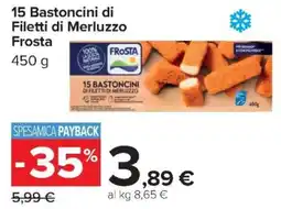 Carrefour Iper Bastoncini di Filetti di Merluzzo Frosta offerta