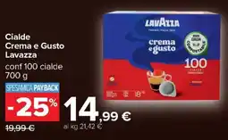 Carrefour Iper Cialde Crema e Gusto Lavazza offerta