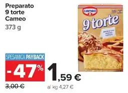 Carrefour Iper Preparato 9 torte Cameo offerta