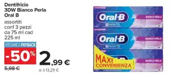 Dentifricio 3DW Bianco Perla Oral B
