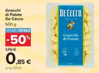 Gnocchi di Patate De Cecco