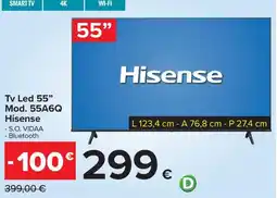 Carrefour Iper Tv Led 55" Hisense offerta