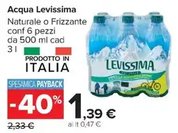 Carrefour Iper Acqua Levissima offerta
