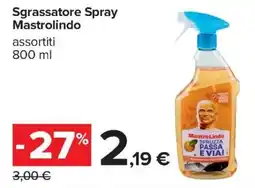 Carrefour Iper Sgrassatore Spray Mastrolindo offerta