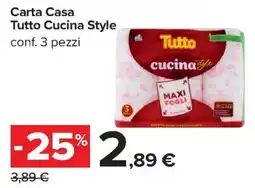 Carrefour Iper Carta Casa Tutto Cucina Style offerta