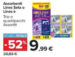 Carrefour Iper Assorbenti Lines Seta o Lines offerta