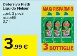 Carrefour Iper Detersivo Piatti Liquido Nelsen offerta