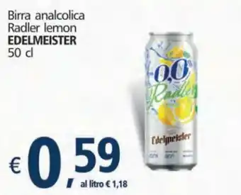 Alter Discount Edelmeister Birra analcolica Radler lemon 50 cl offerta